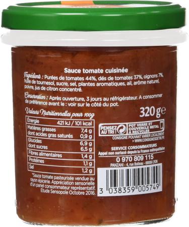 Panzani Freshly Cooked Quality Tomato Sauce 320 g - Buy Online on GoSupps.com