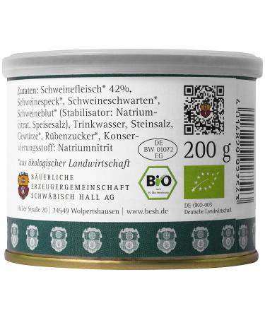 Schw bisch Hall Organic Black Sausage - 200g Pack of 3 | Authentic German Flavor - International Shipping - Buy Online on GoSupps.com