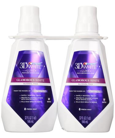 Crest 3D White Multi-Care Whitening Rinse Twin Pack - 32 Fl Oz (Pack of 2)