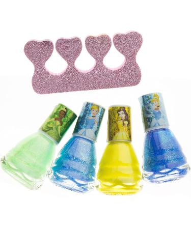 Townley Girl Disney Princess Peel-Off Nail Polish Gift Set for Kids - 12 Pcs, Quick Dry, Non-Toxic, with Nail Separators - Ideal for Parties, Sleepovers, and Makeovers - Buy Online on GoSupps.com
