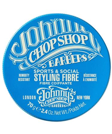 Johnny's Chop Shop Sports & Social Fibre Mens Grooming & Hair Styling Humidity Resistant  Endurance Strong Hold Gel Paste  Beeswax 2.4 oz (Pack of 1)