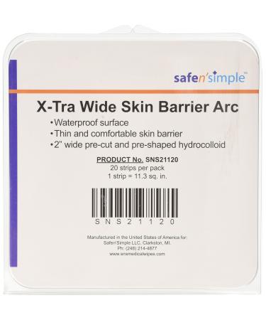 Safe n' Simple X-Tra Wide Skin Barrier Arc 20 Count