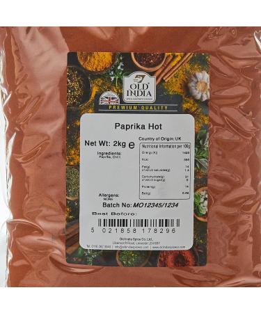 Old India Paprika Hot 2kg - Premium Quality Spices for Authentic Indian Cuisine - Buy Online on GoSupps.com