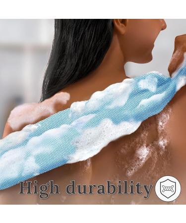 myHomeBody African Net Sponge Set - Exfoliating Cloths in Light Blue Beige & Pink | Premium African Bath Sponge for Radiant Skin | Ships Internationally - Buy Online on GoSupps.com
