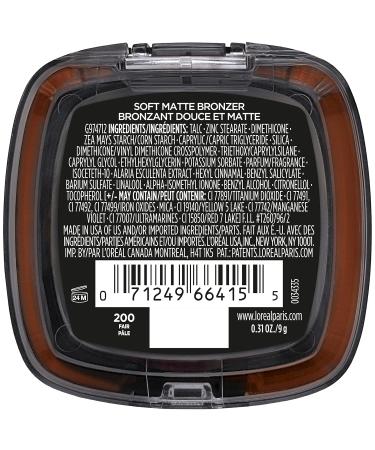 L'Oreal Paris Infallible 24H Fresh Wear Soft Matte Longwear Bronzer - Waterproof Sweatproof Fair 0.31 oz | Shop Internationally - Buy Online on GoSupps.com