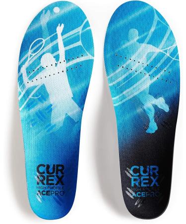 CURREX AcePRO Insole for Net Sports - Men, Women & Youth Dynamic Support - Shock Pad for Cushioning & Rebound Push - Ideal for Tennis, Pickleball, Badminton, Squash, Volleyball & Racquetball - Size L (Mens 9-10.5 / Womens 10.5-12) - Buy Online on GoSupps.com