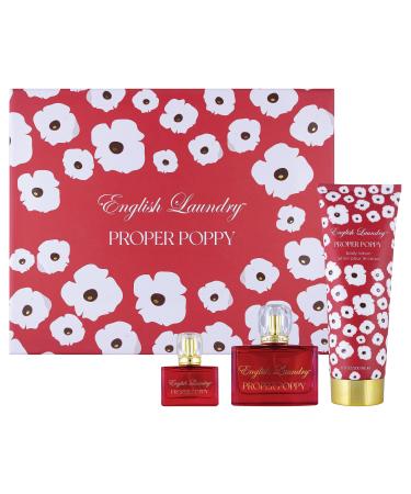 English Laundry Proper Poppy 3.4 fl. oz Eau de Parfum Gift Set for Her