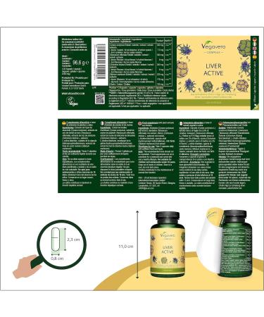 Vegavero Liver Support Supplements with Artichoke, Chicory & Choline | Natural Detox & Repair | 120 Vegan Capsules - Buy Online on GoSupps.com