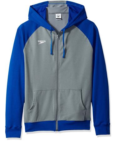 Speedo Unisex Full Zip Hoodie Sweatshirt Small Speedo Blue