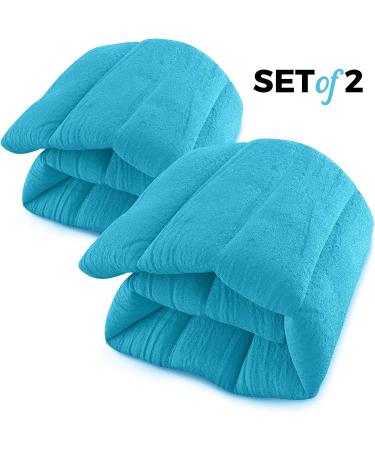 Microwavable Heating Pads Set - Natural Moist Heat for Back Pain, Neck and Shoulders, Nerve Cramps - 2 Count (Pack of 1) - Buy Online on GoSupps.com