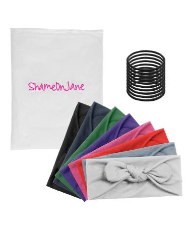 Colorful Headbands for Girls with Removable Bow - Cute Hair Accessories 8 Pack with Extra Elastics - Buy Online on GoSupps.com
