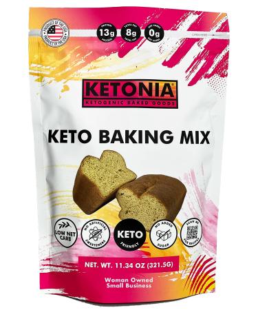 Keto Bread Mix - 0 Net Carbs - Easy to Bake - Bread Machine Friendly - Made in the USA - Over 100 Free Keto Recipes & Video Tutorials - Woman Owned Small Business
