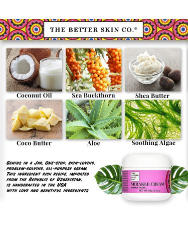 The Better Skin Co. Mirakle Cream - All-in-One Day & Night Moisturizer, Eye Cream, Ultra-Hydrating Lotion, Brightener & Primer - Buy Online on GoSupps.com