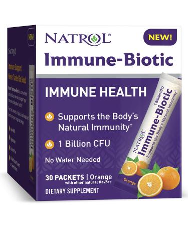 Natrol Immune-Biotic Orange 1 Billion CFU 30 Packets