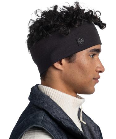 Shop Solid Black Buff Headband - Unisex Merino Wide for Ultimate Comfort | International Shipping Available - Buy Online on GoSupps.com