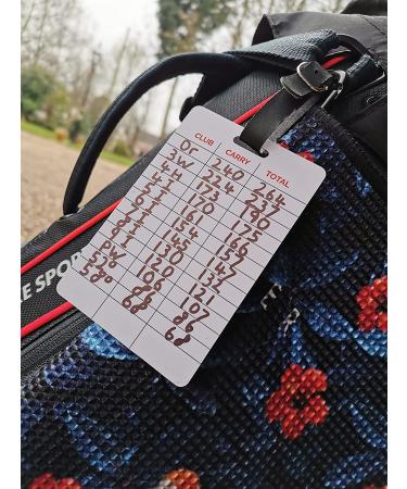 SWVL Sports Golf Gapping Chart Bag Tag - Club Carry & Total Distance Matrix - Buy Online on GoSupps.com