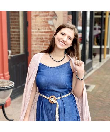 Adult Baltic Amber Bracelet for Natural Pain Relief - Dark Cherry Amber with Turquoise Howlite - Migraines, Sinus, Arthritis Relief - Buy Online on GoSupps.com