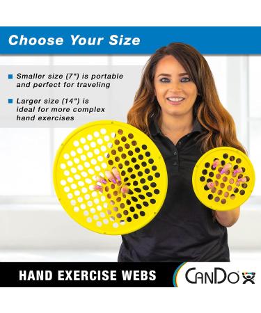 CanDo Power-Web Hand Grip Trainer - Yellow X-Light Strengthener 35.6 cm - Buy Online on GoSupps.com