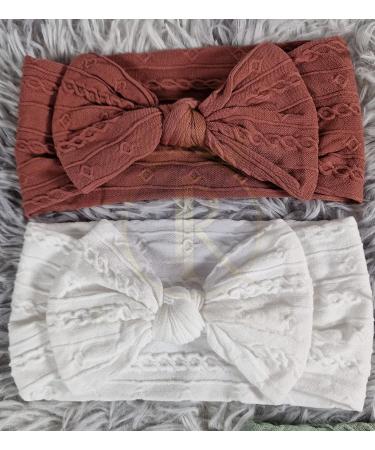 ROYAL ICON Baby Girl Headbands - Soft Comfort Bows for Little Princess (Pattern 2) PK5 - Buy Online on GoSupps.com