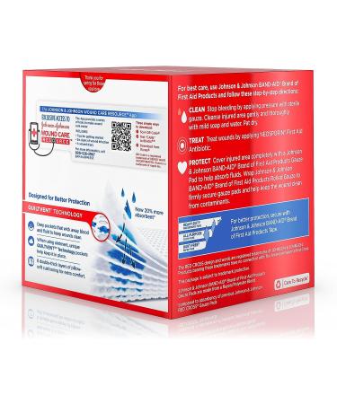 Band-Aid Brand Cushion Care Non-Stick Gauze Pads - 25 Individually-Wrapped Medium Pads - Buy Online on GoSupps.com