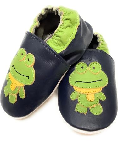 MiniFeet Premium Soft Leather Baby Shoes - Buy 4 Pairs, Get 1 Free - Toddler Shoes for 0-6 Months to 4-5 Years (Frog Design) - Buy Online on GoSupps.com