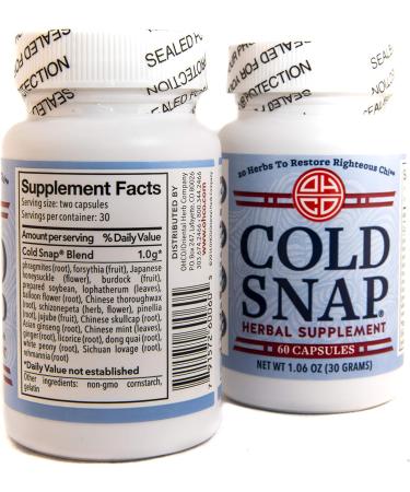 Cold Snap Herbal Supplement 60 Capsules - Buy 2 Pack for Immune Support | Best International Shipping - Buy Online on GoSupps.com