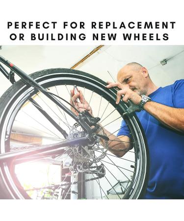 Vincita 36 Pieces 14G Bicycle Stainless Steel Spokes 254mm - 294mm with Brass Nipples for MTB, Ebike, Trekking, City Bikes - Replacement/Repair Spokes 266mm - Buy Online on GoSupps.com