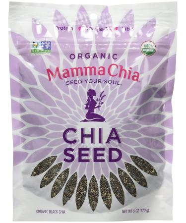 Mamma Chia Organic Seeds, Black, 6 Ounce