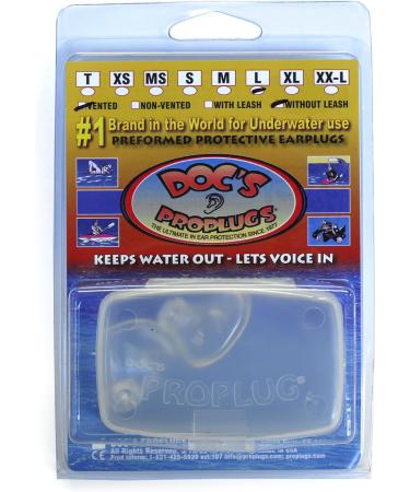 Doc's Pro Plugs Medium Small Vented Ear Plug - Clear | Optimal Noise Reduction for Comfort | International Shipping Available - Buy Online on GoSupps.com