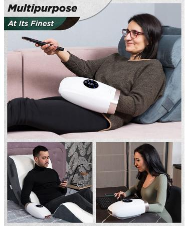 Lunix LX7 Touchscreen Electric Hand Massager for Arthritis Pain Relief - Shiatsu Massage Machine with Compression Therapy and Heat - White - Buy Online on GoSupps.com