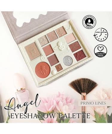 Primo Lines 12 Shades Nude Eyeshadow Palette - Long Lasting Blendable Matte and Shimmer Eyeshadow - Waterproof and High Pigmented - Portable Palette for Brown Eyes - Buy Online on GoSupps.com