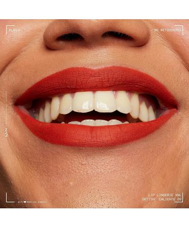 NYX Lip Lingerie XXL Matte Liquid Lipstick in Gettin Caliente - Bright Red Orange - Buy Online on GoSupps.com