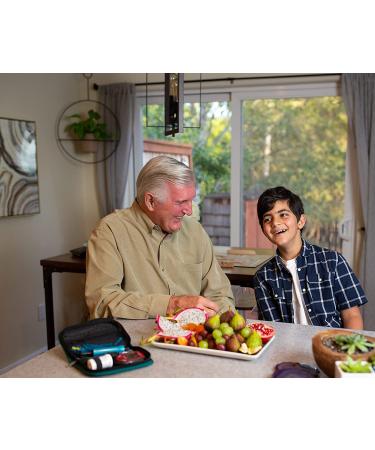 Genteel Plus Painless Lancing Device with Vacuum Technology for Pain-Free Blood Draw - Blood Glucose & Ketone Testing Kit in Butterfly Blue | Diabetes Blood Sugar Monitor - Buy Online on GoSupps.com
