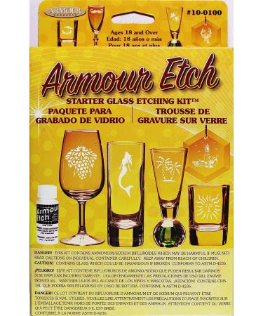 Armour Etch Glass Etching Starter Kit - Easy DIY Glass Etching Solution - Buy Online on GoSupps.com