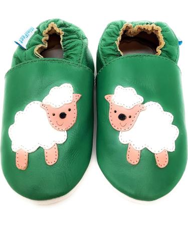 MiniFeet Premium Soft Leather Baby Shoes | Buy 4 Pairs, Get 1 Free! | Toddler Shoes 0-6 Months to 4-5 Years | Sheep Design - Buy Online on GoSupps.com