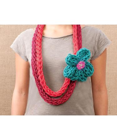 Craftabelle Finger Knit Creation Kit - Beginner Knitting Set for Kids 8+ | 11pc Weaving Set with Yarn and Accessories - Buy Online on GoSupps.com