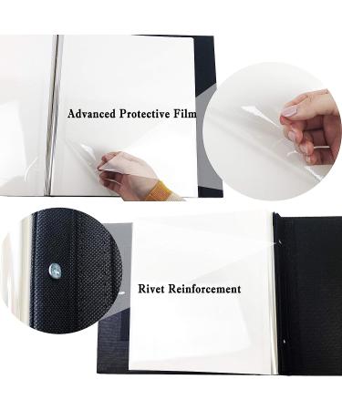 RECUTMS Self Adhesive Magnetic Photo Album - 60 Pages - 13.3 x 13.4 Inches - Accommodates 8X10, 6X8, 5X7, 4X6 Photos - Wedding Memory Book - Black - Buy Online on GoSupps.com