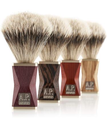 A.P. Donovan Shaving Brush - Silberspitz Dachshaar Gem Wood Handle Handmade in Germany | LSONE Series Minus (Wenge) - International Shipping Available - Buy Online on GoSupps.com