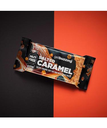 Getbuzzing Salted Caramel Flapjack - Healthy Snack & Energy Bars - Running Gym Cycling - Made in The UK - Date Pack of 20 Salted Caramel 20 Count (Pack of 1) - Buy Online on GoSupps.com