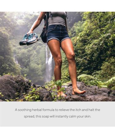 Marie's Original Poison Ivy Soap Bar - 100% Natural Anti-Itch Treatment for Poison Ivy, Oak, Sumac - Soothes Rashes - 2.9oz - Buy Online on GoSupps.com