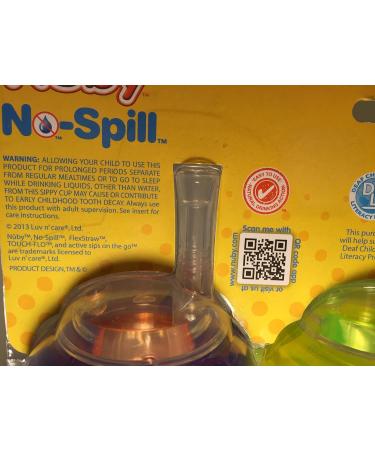 Nuby Flexstraw 3-Pack No-Spill Sippers - 10oz - Assorted Colors - Buy Online on GoSupps.com