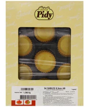 Pidy Tartelette Sabl e 8 5 cm 18 Pi ces(2 plateaux of 9 Pi ces) 1296 g