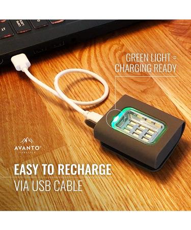 AVANTO PRO Clip On Running Light - 300 Lumen LED, USB Rechargeable, Night Running Gear - For Runners, Joggers, Dog Walking - Reflective Vest Addon - 2-3h Use Time - Buy Online on GoSupps.com