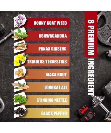 Horny Goat Weed Capsules 14000mg Herbal Equivalent with Maca, Tribulus, Ginseng - Performance & Energy Support - Buy Online on GoSupps.com