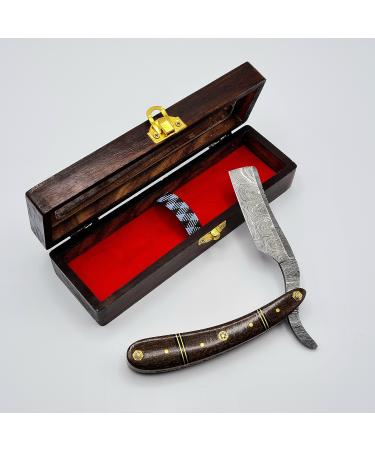 Razor Damascus Steel | Men's Gift Set | High Quality and Handmade | Barber Razor | DBR28