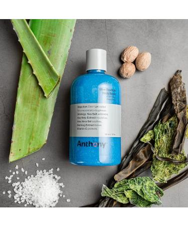 Anthony Exfoliating Body Scrub Sea Salt Vitamin C & Aloe Vera Deep Cleans Smooths Rough Patches Soothes & Protects Skin Hydrating Blue Sea Kelp Body Wash 12 Fl Oz Refreshes & Revitalizes 12 Fl Oz (Pack of 1) - Buy Online on GoSupps.com