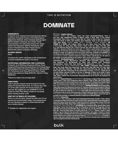 Bulk Dominate Capsules T-Support Pack of 180 Packaging May Vary 180 count (Pack of 1) - Buy Online on GoSupps.com