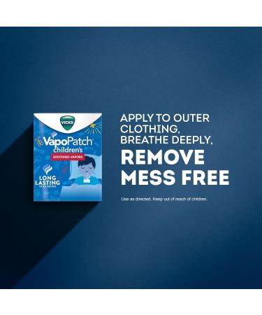 Vicks VapoPatch Children's Aroma Patch - 5 Count | Long-Lasting Soothing Relief - Buy Online on GoSupps.com