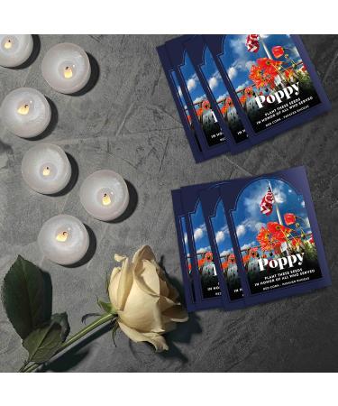 Veterans Day Red Poppy Seed Packets - 50 Count Celebration of Life Gift for Veterans - Buy Online on GoSupps.com