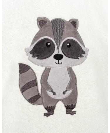 Laynenburg Premium Batheponcho for Kids - 100% Cotton Oeko-Tex Certified Frottee Handling Poncho for 3-5 Years - Creme Raccoon Design - Buy Online on GoSupps.com